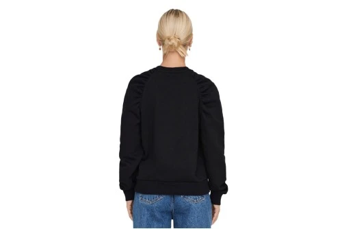 Only Onlevery L-S Rushed Sweatshirt Pnt Μπλούζα Με Λαιμόκοψη (15267722 BLACK)