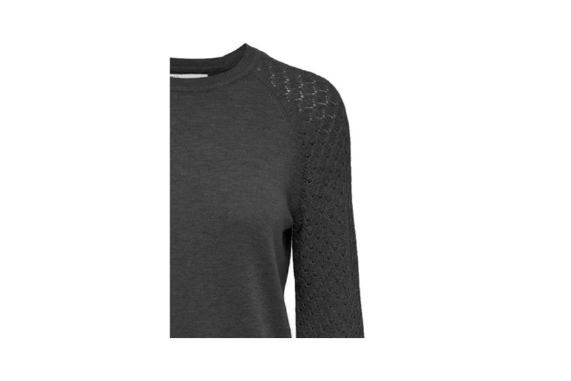 Only Onlana Life Seawool L-S Pullover Knt Μπλούζα Πλεκτή - Πουλόβ (15267988 BLACK)