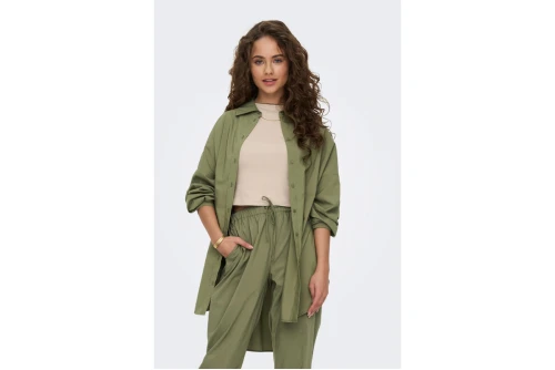 Only Onltim Ls Loose Shirt Πουκάμισο Μακρυμάνικο Γυναικείο (15271026 ALOE)