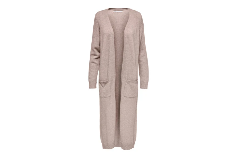 Only Onllesly L-S Long Cardigan Ζακέτα Πλεκτή Γυναικεία (15271673 BEIGE)