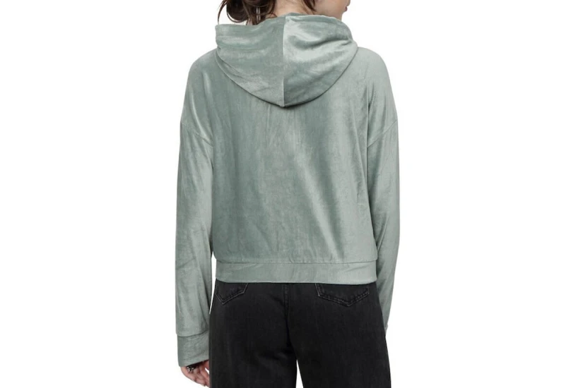 Only New Sira L-S Zip Swt Ζακέτα Βελουτέ Γυναικεία (15272537 LILY PAD)