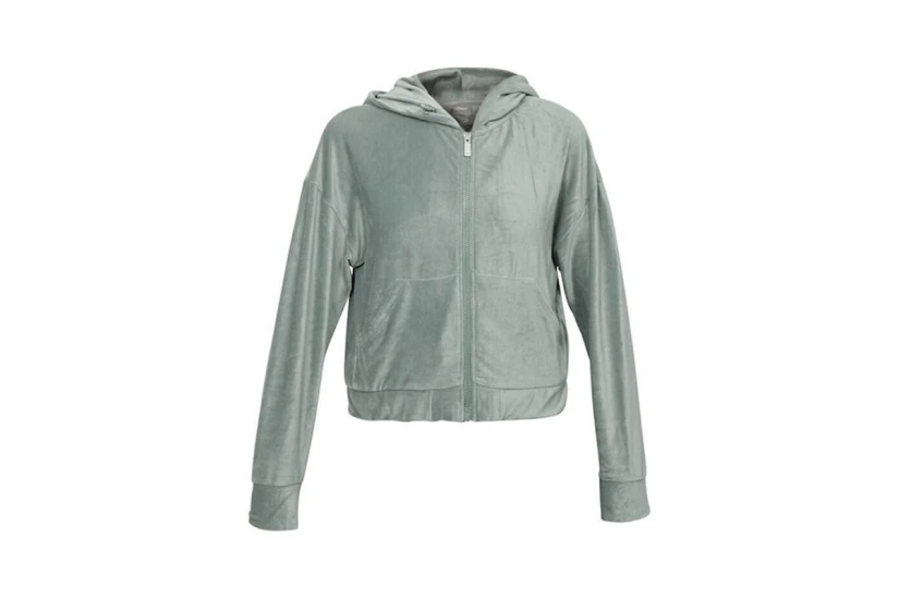 Only New Sira L-S Zip Swt Ζακέτα Βελουτέ Γυναικεία (15272537 LILY PAD)