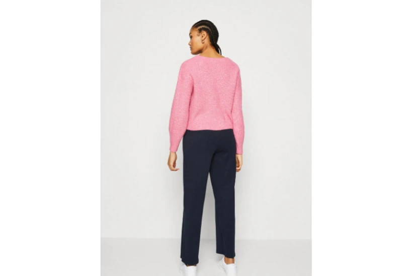 Only Onlallie Life Ls V-Neck Pullover Knt Μπλούζα Πλεκτή (15274969 AZALEA PINK)
