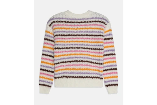Only Onlhaley L-S Stripe Pullover Knt Μπλούζα Πλεκτή (15277228 CLOUD DANCER-POTTING)