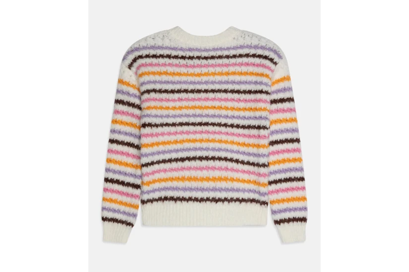 Only Onlhaley L-S Stripe Pullover Knt Μπλούζα Πλεκτή (15277228 CLOUD DANCER-POTTING)