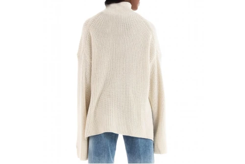 Only Onlbella Life Ls High Neck Nca Knt Μπλούζα Με Ψηλό Λαιμό Γυν (15279777 PUMICE STONE)