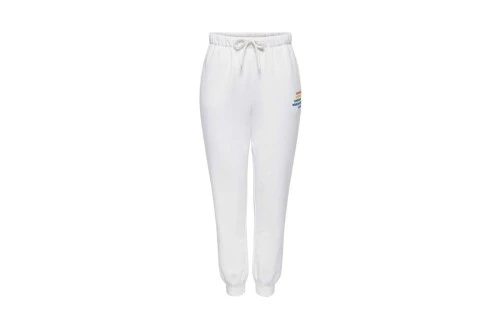 Only Word Pant Box Swt Παντελόνι Φόρμας Γυναικείο (15279837 BRIGHT WHITE-EMBRACE)