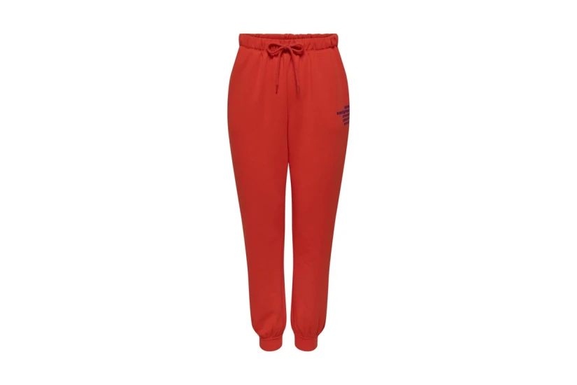 Only Word Pant Box Swt Παντελόνι Φόρμας Γυναικείο (15279837 ORANGE.COM LOVE)