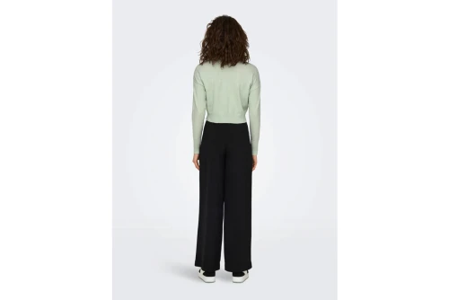 Only Onlibi Ls Crop O-Neck Cc Knt Μπλούζα Πλεκτή Γυναικεία (15279934 MIST GREEN-MELANGE)