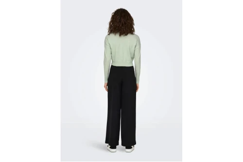 Only Onlibi Ls Crop O-Neck Cc Knt Μπλούζα Πλεκτή Γυναικεία (15279934 MIST GREEN-MELANGE)
