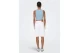 Only Γυναικείο Αμάνικο Crop Top Γαλάζιο