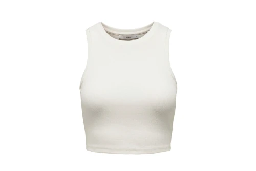 Only Onlvilma Crop Top Αμάνικο Γυναικείο (15282771 CLOUD DANCER)