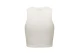 Only Γυναικείο Αμάνικο Crop Top Εκρού