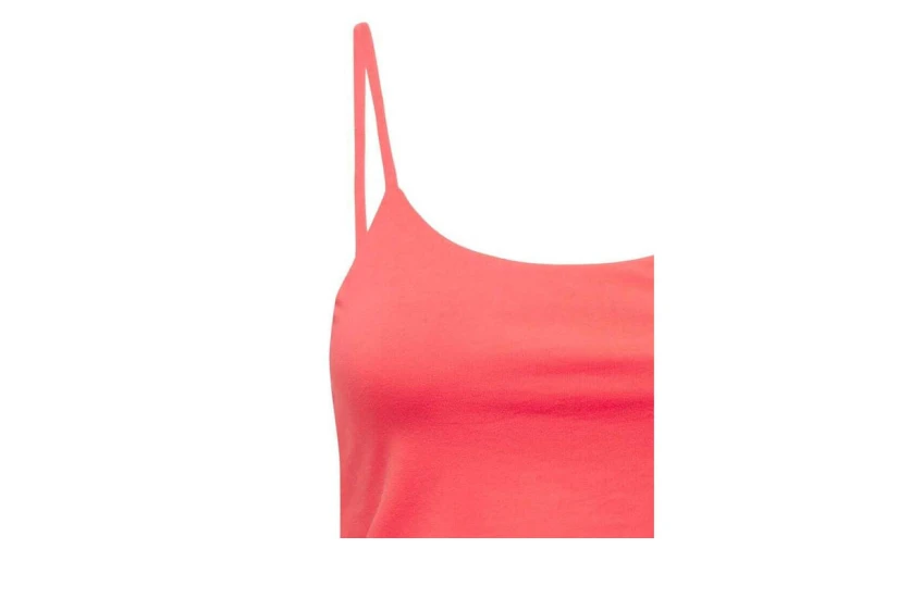 Only Onllesly Γυναικείο Αμάνικο Crop Top Κοραλλί