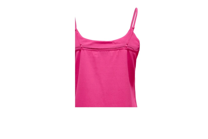 Only Onlmette Singlet Top Woven Γυναικεία Αμάνικη Μπλούζα Φούξια