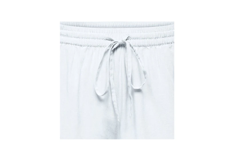 Only Onlwillow Γυναικείο Casual Λινό Σορτς Λευκό