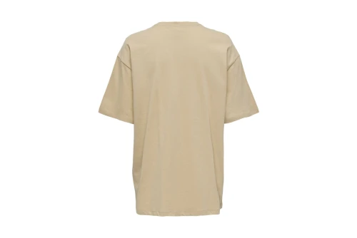 Only Onlluna S-S Print Top Box Jrs T-Shirt Γυναικείο (15286655 PEBBLE-DESERT)