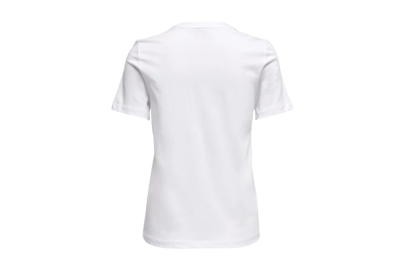Only Onlkita Reg S-S Wings Top Box Jrs T-Shirt Γυναικείο (15286657 BRIGHT WHITE-FLYING)
