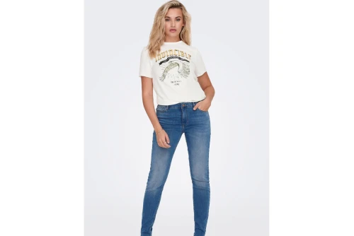 Only Onllucy Reg S-S Eagle Wings Top Box Jrs T-Shirt Γυναικείο (15286658 CLOUD DANCER)