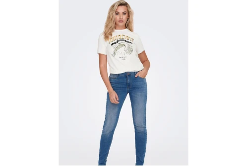 Only Onllucy Reg S-S Eagle Wings Top Box Jrs T-Shirt Γυναικείο (15286658 CLOUD DANCER)