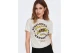 Only Onllucy Sunflower Γυναικείο Κοντομάνικο T-Shirt Λευκό, Κίτρινο
