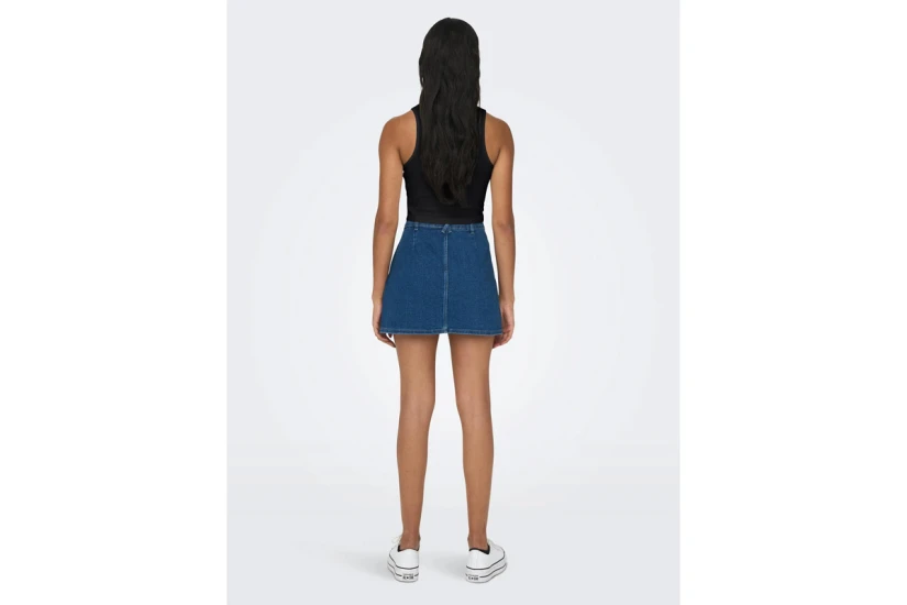 Only Onlbelia Γυναικείο Αμάνικο Crop Top Μαύρο