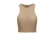 Only Onlbelia Γυναικείο Αμάνικο Crop Top Μπεζ