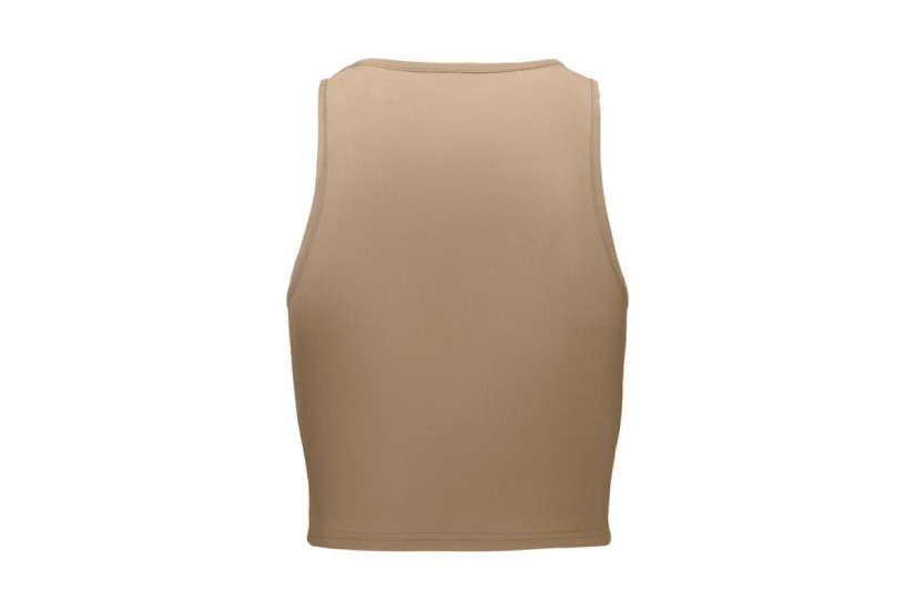 Only Onlbelia Γυναικείο Αμάνικο Crop Top Μπεζ