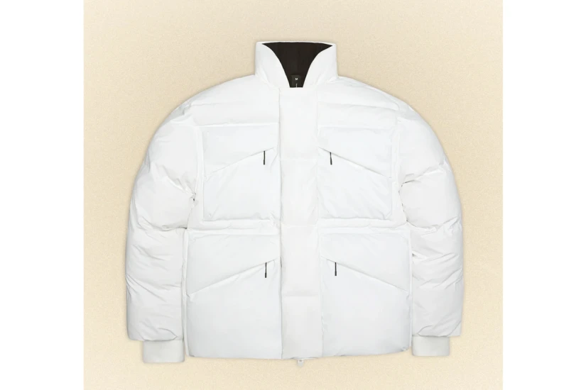 Rains Harbin Puffer Μπουφάν με Κουκούλα Λευκό