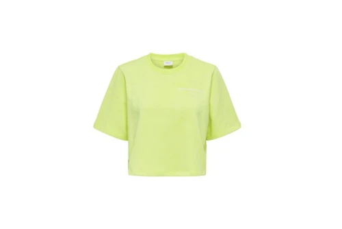 Only Onlsasja S-S Top Box Ub Swt Crop Top Κοντομάνικο Γυναικείο (15293691 SUNNY LIME-DRIVE)