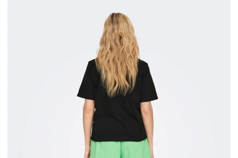 Only Onladina Γυναικείο Κοντομάνικο T-Shirt Μαύρο