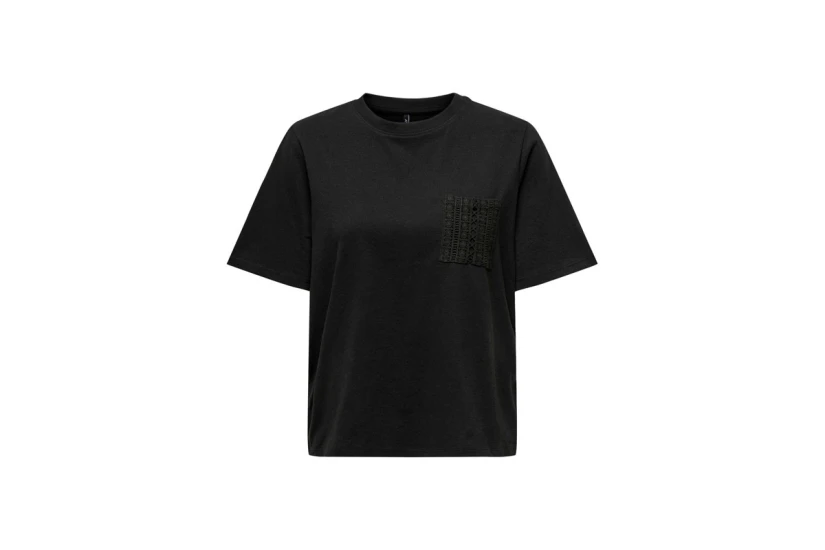 Only Onladina Γυναικείο Κοντομάνικο T-Shirt Μαύρο