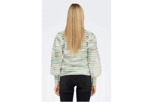 Only Onlmariana L-S Oneck Cc Knt Μπλούζα Πλεκτή Γυναικεία (15294542 BIRCH-EVENING PR)