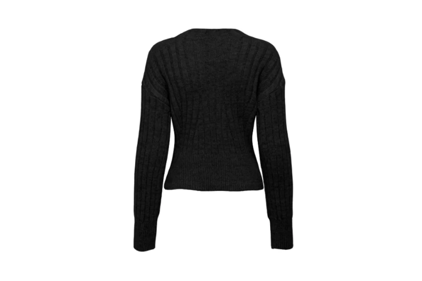Only Onlagnes Ls Rib Highneck Cc Knt Μπλούζα Πλεκτή Γυναικεία 