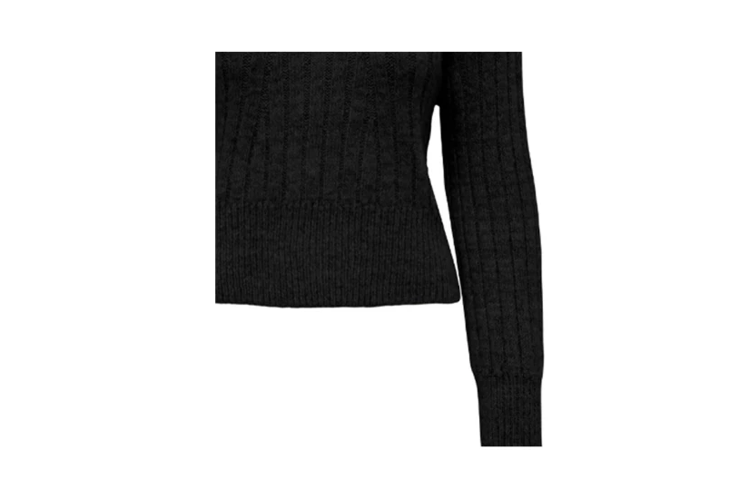 Only Onlagnes Ls Rib Highneck Cc Knt Μπλούζα Πλεκτή Γυναικεία 