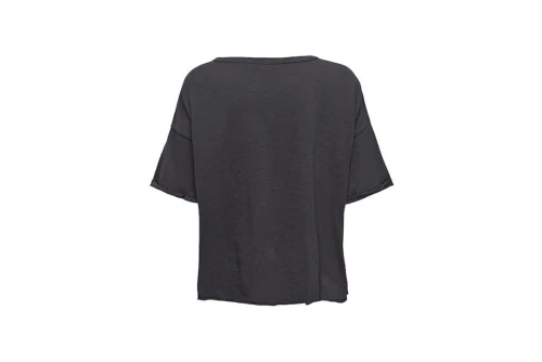Only Onlworld S-S Boxy Slit Top Cs Jrs T-Shirt Γυναικείο (15296615 BLACK)