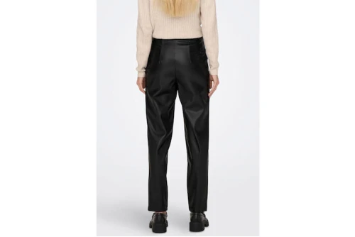 Only Onlraven-Idina Hw Faux Leat Pant Cc Pnt Παντελόνι Casual Γυν (15298705 BLACK)
