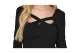 Only Onllisa Ls Squareneck Knt Crop Top Μακρυμάνικο Γυναικείο