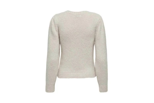 Only Onlkimmy Ls Oneck Knt Πουλόβερ Γυναικείο (15302176 IRISH CREAM-MELANGE)