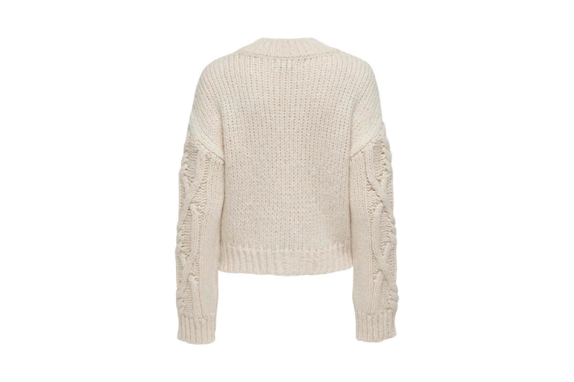 Only Onlmargaretha Ls Shortcable Highneck Knt  Μπλούζα Πλεκτή Γυναικείο