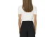 Only Kai Γυναικεία Κοντομάνικη Crop Top Μπλούζα Λευκή