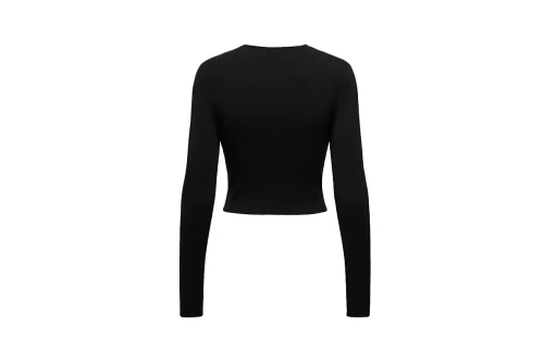 Only Onlmeddi Ls  Μπλούζα Με Λαιμόκοψη Γυναικεία (15311084 BLACK)