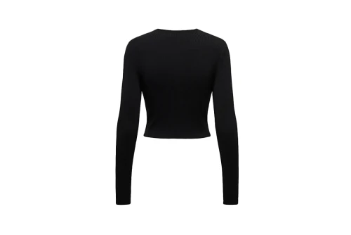 Only Onlmeddi Ls  Μπλούζα Με Λαιμόκοψη Γυναικεία (15311084 BLACK)