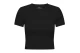 Only Betty Γυναικείο Κοντομάνικο Cropped T-Shirt Μαύρο