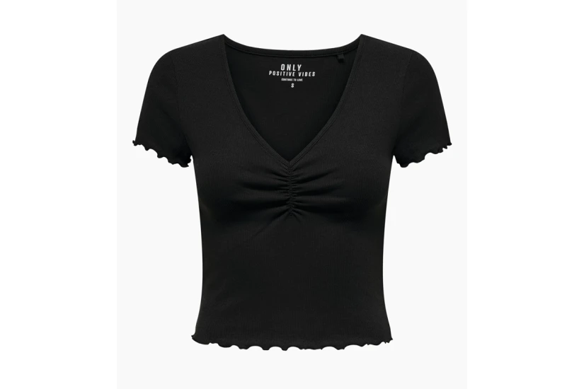 Only Βetty Γυναικείο Κοντομάνικο T-Shirt Μαύρο