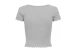 Only Βetty Γυναικείο Κοντομάνικο T-Shirt Γκρι