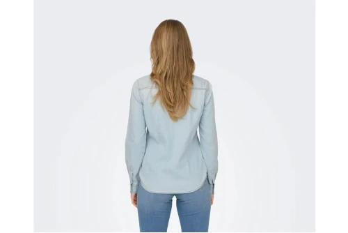 Only Ana Noos Πουκάμισο Μακρυμάνικο Γυναικείο (15315185 LIGHT BLUE DENIM)