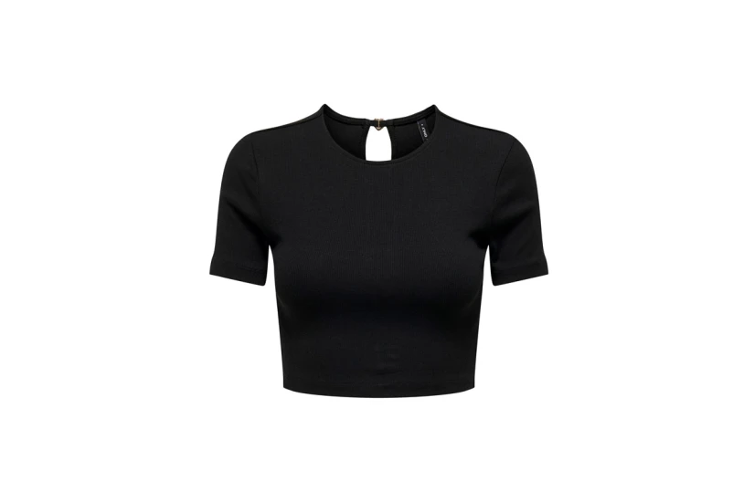 Only Onlrene S-S Open Back Heart Top Jrs Crop Top Κοντομάνικο