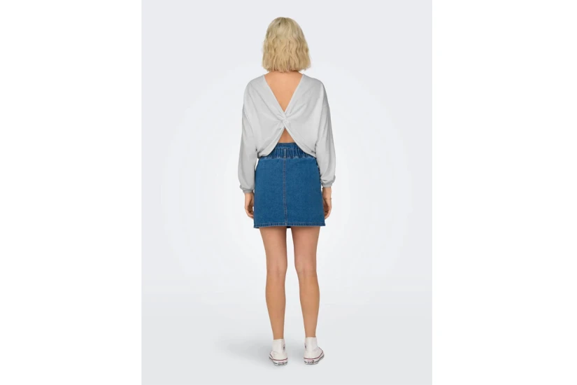 Only Onlsitta L-S 2-Way Twist O-Neck Μπλούζα Με Λαιμόκοψη
