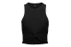 Only Sandy Γυναικείο Αμάνικο Crop Top Μαύρο